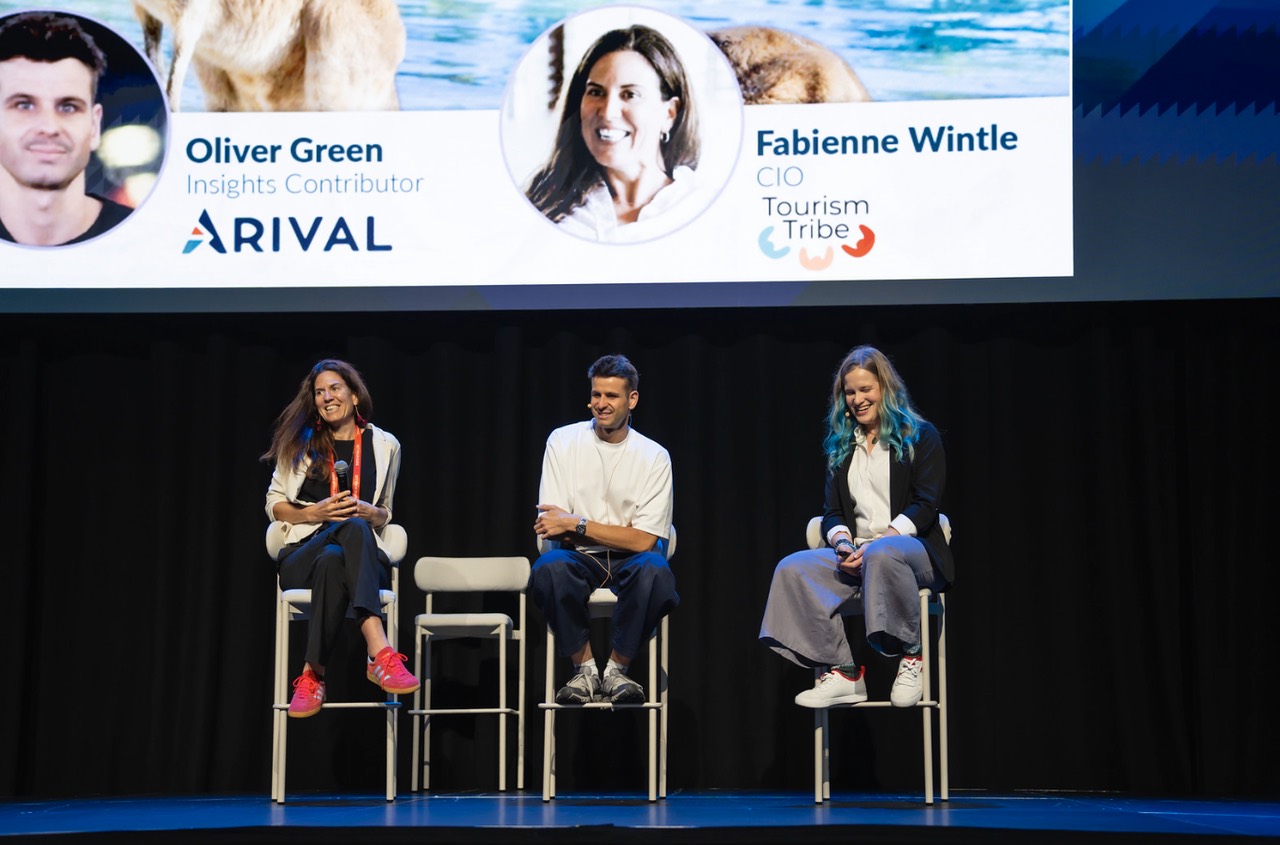 Oliver Green on an Arival panel, named on screen as Insights Contributor